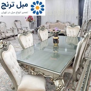 رنگ‌کاری مبل با ورق طلا