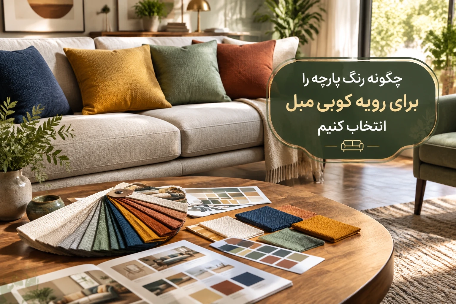 چگونه رنگ پارچه را برای رویه کوبی مبل انتخاب کنیم